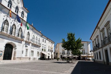 Fototapeta na wymiar Evora Old Town in Portugal