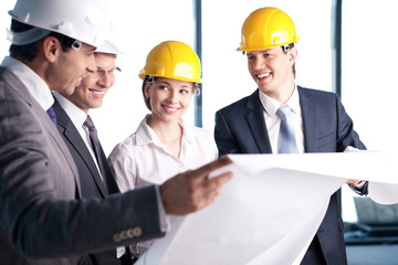 At the construction site