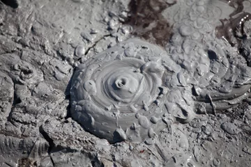 Foto op geborsteld aluminium Vulkaan De moddervulkanen