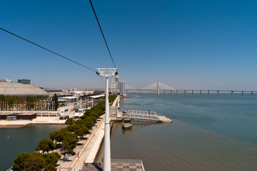 Cable ferry in Lisbon Expo Area