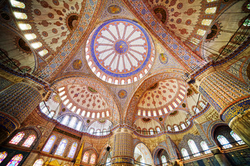 Naklejka premium Blue Mosque Interior