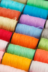 bobbins of lurex thread