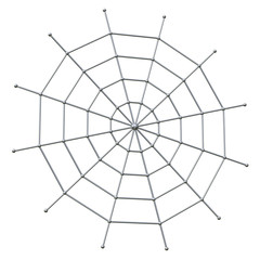 Obraz premium Abstract spider web background 3d