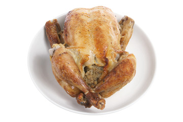 Roast Chicken on Plate