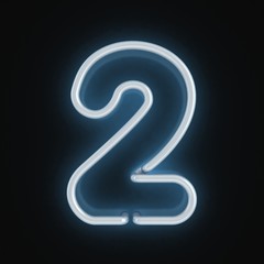 neon font number two