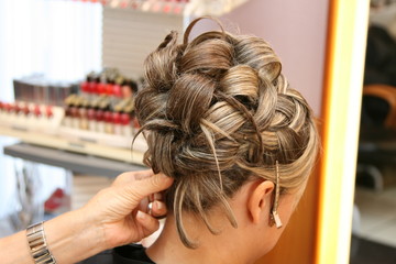Fototapeta premium coiffure de mariage