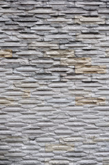 Stone wall background (decorated in garden)