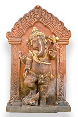 Fototapeta na wymiar Old Hindu God Ganesh rze¼by w Tajlandii Świątynia