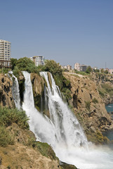 D&uuml;den lower waterfalls at Antalya, Turkey