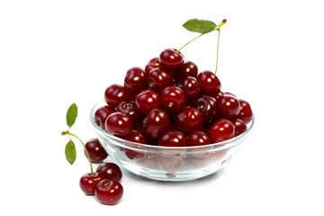 Sour cherries on the table