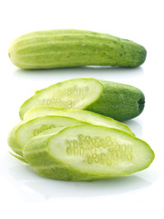 Sliced cucumbers