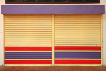Used metal sheet door shop.
