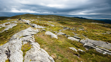 Fototapeta premium Stormy mountain