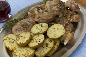 Bandeja con osobuco de pavo