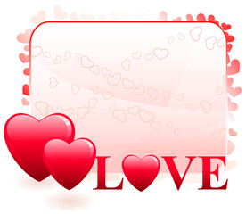 Obraz na płótnie Canvas Valentine's Day Love Background