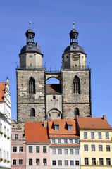 Fototapeta na wymiar Wittenberg miasto kościół