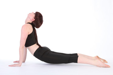 Fototapeta premium Yoga Upward Facing Dog pose Urdhva Mukha Svanasana