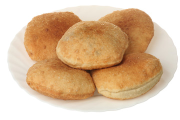 Round fried meat pie