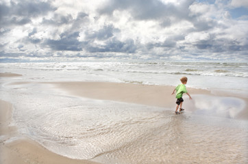 Blustery day at the beach