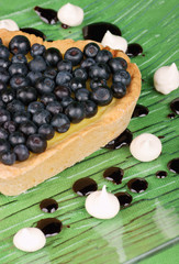 Blueberries tart