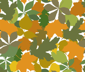 Color leafs seamless