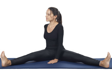 Fototapeta premium Upavistha Konasana (Seated Wide Legged Straddle)