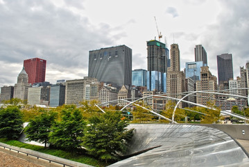 Millenium Park Bridge in Chicago