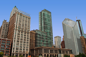 Fototapeta na wymiar Chicago Downtown Millenium Park