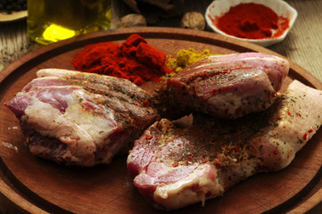 Carne con especias