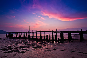 Fototapeta na wymiar Sunset in Malaysia