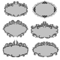 Set of ornate vector frames