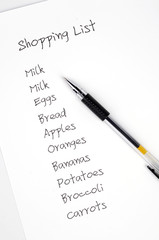 Shopping list