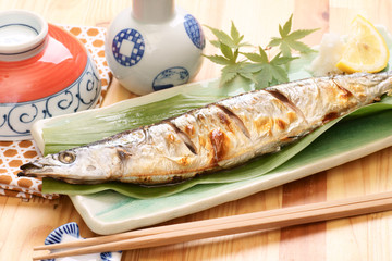 秋刀魚の塩焼き