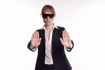 Weiblicher T&uuml;rsteher - Bodyguard - Security - Bouncer - Persone