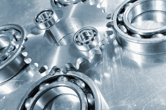 ball-bearings mirrored in steel