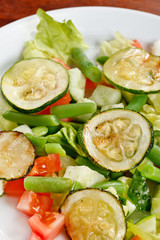salad with zucchini