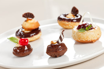 chocolate pastries