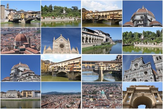 Carte postale de Florence, Italie