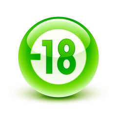 icône programme interdit -18 / -18 icon