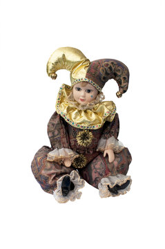 Pierrot Clown Doll - Harlequin