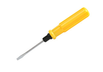 Screwdriver On White