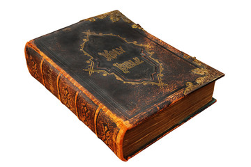 Isolated Image of an old Holy Bible