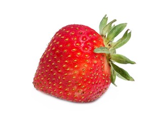Strawberry isolated on white.