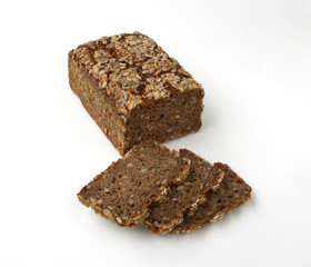 Mehrkornbrot aufgeschnitten