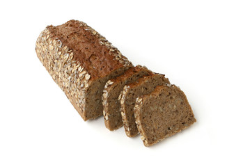 Mehrkornbrot aufgeschnitten