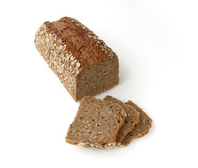 Mehrkornbrot aufgeschnitten