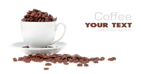 Coffee cup and grain