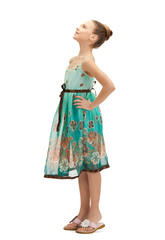 happy and carefree teenage girl