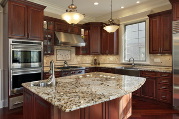 Obraz premium Kitchen with granite island