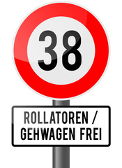 38. Geburtstag - Rollator frei
